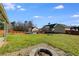 Large backyard featuring a fire pit and an above-ground pool perfect for outdoor relaxation and entertainment at 363 Safe Harbor Dr, Dallas, GA 30157