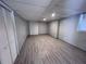 Finished basement area featuring recessed lighting, new floors and neutral colors at 3750 Clubhouse Se Ln, Conyers, GA 30094
