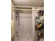 Standard bathtub with a white shower curtain and stacked towels at 53 Oakview Dr, Carrollton, GA 30116