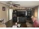 Living area with entertainment center and comfortable seating at 53 Oakview Dr, Carrollton, GA 30116