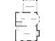 Floor plan with kitchen, dining area, screened porch, and living room at 539 Villa Rosa Rd, Temple, GA 30179