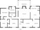 Floorplan showing the layout of the second floor in black and white at 684 Oak Moss Dr, Lawrenceville, GA 30043