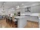 A gourmet kitchen with bar seating, stainless appliances, and stone counters at 2620 Middle Coray Cir, Marietta, GA 30066