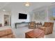 Bright living space with a mounted TV and sunlit windows, creating a relaxing ambiance at 2620 Middle Coray Cir, Marietta, GA 30066