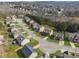 Aerial view of a residential neighborhood, showcasing well-maintained homes, yards, and community layout at 3400 Palmer Lake Pointe, Douglasville, GA 30135