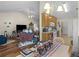 Open-concept living space featuring a seamless flow between the living room and kitchen at 507 Mockingbird Ln, Loganville, GA 30052