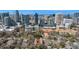 Aerial view of complex in the city, with mature trees and walkable streets at 907 Piedmont Ne Ave # 7, Atlanta, GA 30309