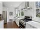 Well-lit kitchen with stainless steel appliances, white cabinets, and modern finishes at 907 Piedmont Ne Ave # 7, Atlanta, GA 30309