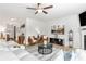 Spacious living room with recessed lighting and fireplace features modern decor and an open layout at 125 Sunland Blvd, Mcdonough, GA 30253