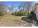 Expansive backyard lawn with trees; a blank slate for your landscaping ideas at 1989 Mount Vernon Rd, Atlanta, GA 30338