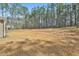 Large backyard bordered by tall trees, providing a private and serene outdoor space with potential for landscaping at 220 Eastmark Way, Fayetteville, GA 30214