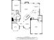 Floor plan showcasing the primary bedroom, living room, kitchen, dining area, and garage layout at 3015 Foxhall Overlook, Roswell, GA 30075