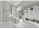 Luxurious main bathroom with a double vanity, soaking tub, and a separate shower at 3015 Foxhall Overlook, Roswell, GA 30075