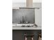 Contemporary kitchen features a minimalist aesthetic, concrete backsplash, and chef-grade appliances at 1051 Wimberly Ne Rd, Brookhaven, GA 30319