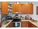 Close-up of a kitchen featuring granite countertops and stainless steel appliances at 109 Chester Se Ave, Atlanta, GA 30316