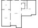 Basement floor plan showing unfinished space, storage, and room dimensions at 1182 Tupelo Chase Ct, Auburn, GA 30011