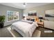 Cozy bedroom with a large window, soft lighting, and neutral decor at 1182 Tupelo Chase Ct, Auburn, GA 30011