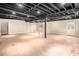 Unfinished basement provides a blank canvas for your creative vision with exposed duct work at 320 Six Branches Ct, Roswell, GA 30076