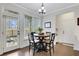 Bright breakfast nook features a round table with seating for four and outdoor access at 1803 Stone Bridge Way, Marietta, GA 30064