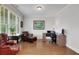 Bright home office with hardwood floors and multiple workstations, ideal for remote work at 1803 Stone Bridge Way, Marietta, GA 30064