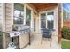 Outdoor patio features stainless steel grill and room for outdoor seating and entertaining at 1803 Stone Bridge Way, Marietta, GA 30064