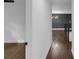 Hallway features hardwood floors and views of the living room at 2430 Hanford Sw Dr, Atlanta, GA 30315