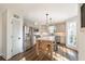 Modern kitchen featuring stainless steel appliances and a center island with seating at 210 Barrett Springs Way, Canton, GA 30115