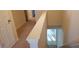Upstairs hallway with carpet flooring, neutral paint, and doors leading to bedrooms at 2102 Executive Dr, Duluth, GA 30096