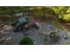 Aerial view of the community playground with slides, climbing walls and benches at 7085 Wakehurst Pl, Cumming, GA 30040
