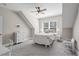 Cozy bedroom with neutral colors, a window, ceiling fan, and white furniture at 129 Euharlee 5 Forks Rd, Euharlee, GA 30145