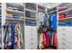 Walk-in closet featuring custom built-in shelves and drawers at 129 Euharlee 5 Forks Rd, Euharlee, GA 30145