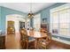 Dining room with chandelier, table, and chairs at 129 Euharlee 5 Forks Rd, Euharlee, GA 30145