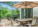 Outdoor deck with a dining table, seating, and a grill, perfect for outdoor entertaining at 245 Mathewson Pl, Atlanta, GA 30314