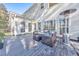 Large deck with ample seating and a modern outdoor heater at 2867 Watchtower Approach Nw, Marietta, GA 30064