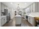 Stylish kitchen with a center island, stainless steel appliances, and contemporary cabinetry at 3034 Bristlewood Nw Ln, Marietta, GA 30064