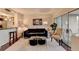 Stylish living room with hardwood floors, contemporary decor, and an open view of the kitchen and dining area at 275 13Th Ne St # 310, Atlanta, GA 30309