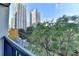 Condo with city view from balcony with skyline and mature trees at 275 13Th Ne St # 310, Atlanta, GA 30309