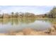 Scenic lake view with calm water reflecting the surrounding trees and sky, plus some ducks swimming at 621 Spruce Dr, Stone Mountain, GA 30083