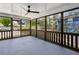 Spacious screened in porch with gorgeous wood trim; a great place to relax and enjoy nature at 621 Spruce Dr, Stone Mountain, GA 30083