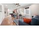 Inviting living room with hardwood floors, comfortable seating, and an open view to the kitchen at 1199 Murray Sw Cir, Marietta, GA 30064