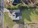 Aerial view of the property, highlighting the house, lawn and driveway at 274 Sleepy Hollow Rd, Powder Springs, GA 30127