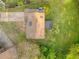 Aerial view of home showcasing the roof, driveway, and spacious backyard at 2224 Bridle Ct, Norcross, GA 30071