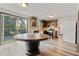 Eat-in kitchen with modern appliances, wood cabinets and exterior access at 2224 Bridle Ct, Norcross, GA 30071