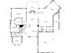Detailed first floor plan showing layout of kitchen, living room, bedrooms, and garage at 3284 Kylee Dawn Cir, Lawrenceville, GA 30045