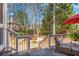 Backyard featuring a cozy seating area, a lush garden, and a relaxing space for outdoor entertainment at 3640 Ridgeway Ter, Suwanee, GA 30024