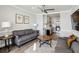 Hardwood flooring and an open floor plan make the space a perfect transition from living room to kitchen at 215 Piedmont Ne Ave # 2103, Atlanta, GA 30308