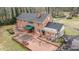 Aerial view of a large brick patio and backyard of an expansive brick home at 3074 Cascade Sw Rd, Atlanta, GA 30311