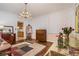 Formal dining room featuring hardwood floors, a chandelier, and classic decor at 3074 Cascade Sw Rd, Atlanta, GA 30311