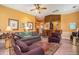 Comfortable living room with warm colors, seating, and tile flooring at 3074 Cascade Sw Rd, Atlanta, GA 30311