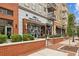 Street view of Alpharetta Barber, with brick accents, modern signage and sidewalk appeal at 55 Church St, Alpharetta, GA 30009